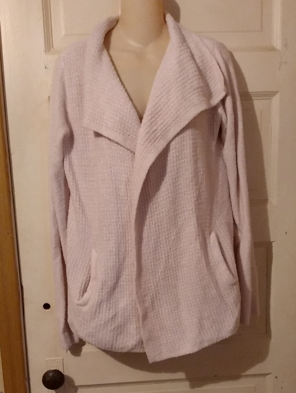 Pale Pink Super Soft Open Cardigan Barefoot Dreams Cozy Chic Lite